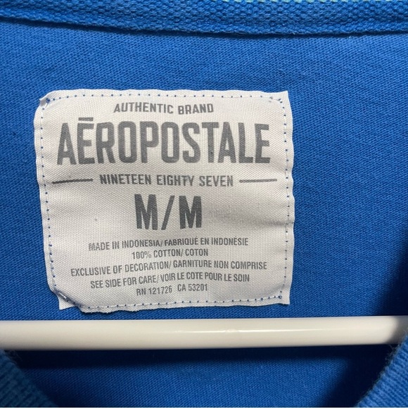 Aeropostale Men's Blue Graphic T-Shirt Size Medium - Picture 4 of 4